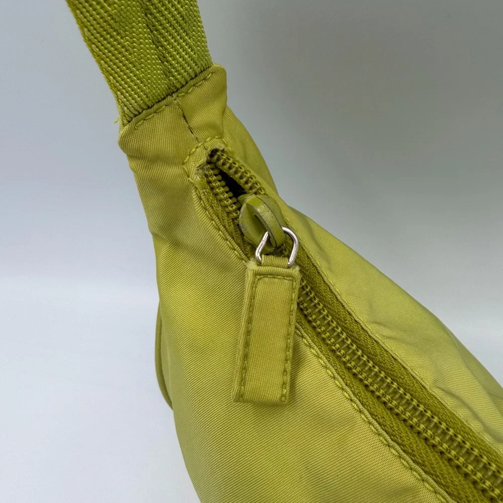 PRADA green tessuto hobo vintage - Picture 4 of 16